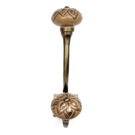 Golden Flower Ceramic Antique Iron Hook