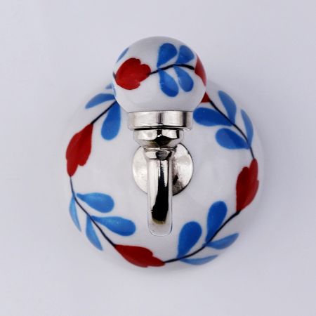 Red Turquoise Flower Hooks