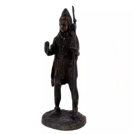 Brass Shiva Statue With Trishul Office Home Gift
