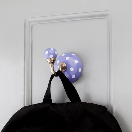 Slate Blue Dotted Hooks