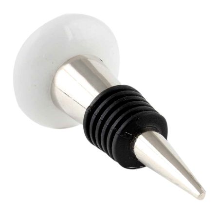 Floral Pattern Flat Ceramic Wine Bottle Stopper