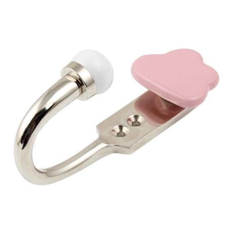 Pink Cloud Ceramic Hook