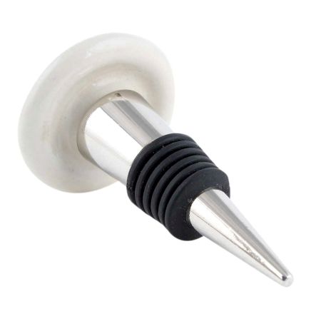 The Vitruvian Man Brown Flat Wine Bottle Stopper