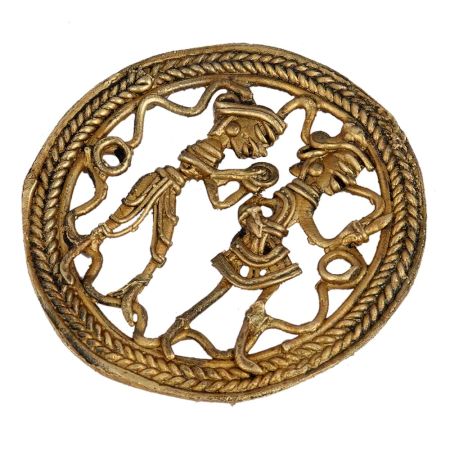 Elegant And Rustic Brass Intricately Designed Decor Piece