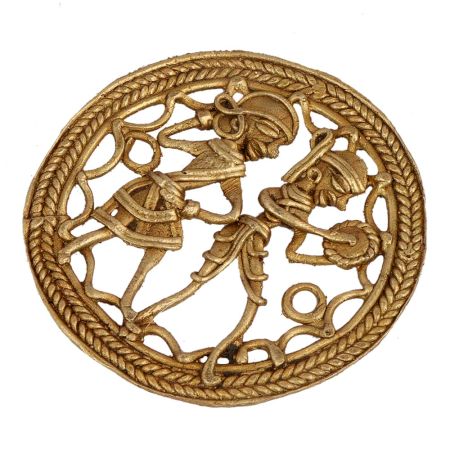 Classic Brass Couple Merrymaker Metal Home Decor