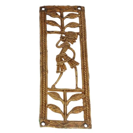 Poetic Female And Nature-inspired Brass Metal Decor