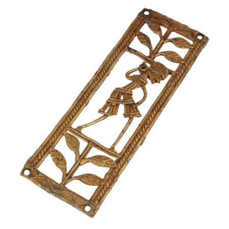 Poetic Female And Nature-inspired Brass Metal Decor