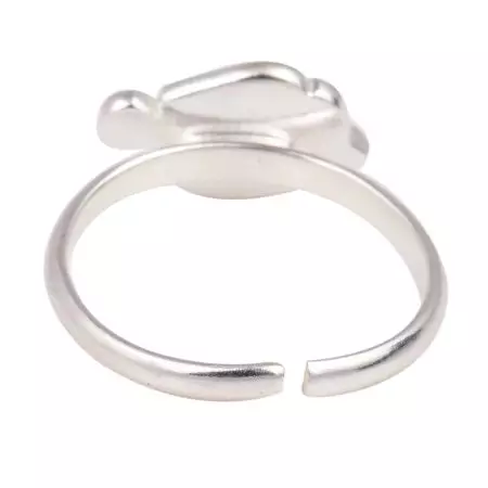 Hand Painted Silver Adjustable Toe Ring Baby Fish Children Kids Jewelry