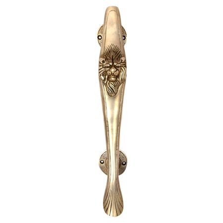 Hand Carved Brass Lion Shape Main Door Handle