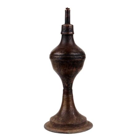 Handmade Black Finish Brass Kerosine Oil Lamp