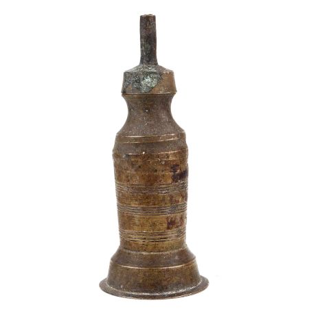 Handmade Brown Finish Brass Vintage Brass Oil Lamp