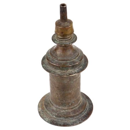 Handmade Black Coated Brass Vintage Kerosene Oil Lamp