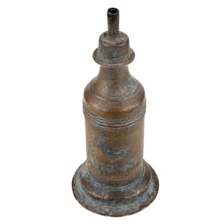 Handmade Blackened Brass Antique Oil Lamp