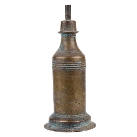 Handmade Blackened Brass Antique Oil Lamp