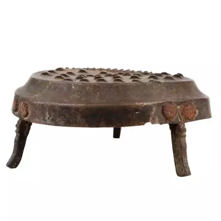 Handmade Antique Brass Grater With Three Legs