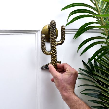 Antique Cactus Shape Iron Door Knockers
