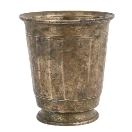 High-end Vintage Holy Water Pot Glass Shape South Indian Art decor