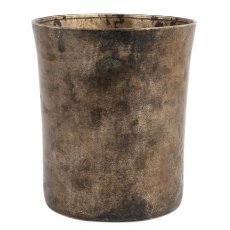 Vintage Holy Water Pot Glass Shape In South Indian Art Decor