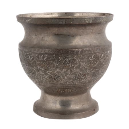 Intricately Designed Vintage Pot Carved From Hyderabad