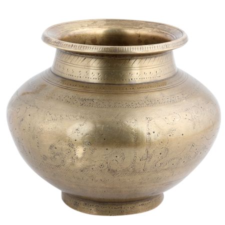 Vintage Holy Water Pots In Golden Shade