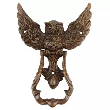 Antique Owl Iron Door Knocker