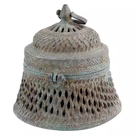 Handmade Multi Colored Tribal Brass Dhokra Jewelry Or Trinket Box