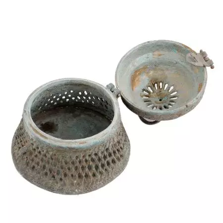 Handmade Multi Colored Tribal Brass Dhokra Jewelry Or Trinket Box