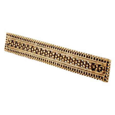 Hand carved Golden Brass Victorian Door Handle With Fine Carved Design