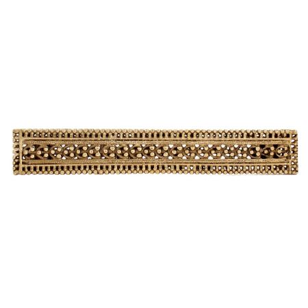 Hand carved Golden Brass Victorian Door Handle With Fine Carved Design
