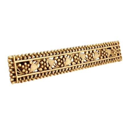 Hand Made Golden Brass Fruit Design Door Handle