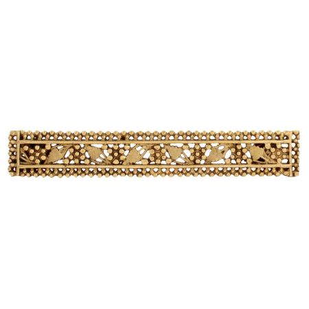 Hand Made Golden Brass Fruit Design Door Handle