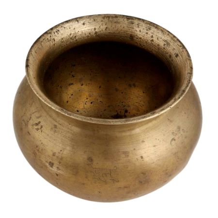 Copper Antique Pot Plain For Pooja Room Decor