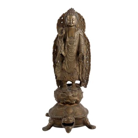 Buddha Statue On Tortoiseshell