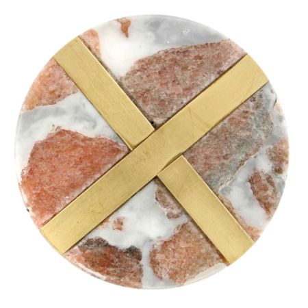 Fort Marble Brass Plated Cabinet Knobs