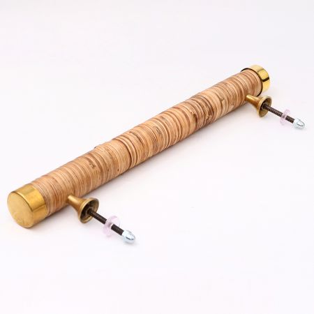 Natural Long Round Rattan Cabinet Handles 12