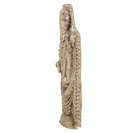 Handmade Antique Brass Tirupati Balaji Idol Lord Venkateswara Statue