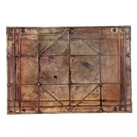 Handmade Brown Brass Bird Bamboo Metal Wall Art