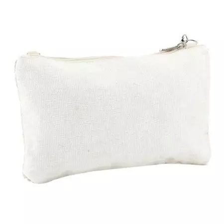 Golden Rings White  Glass Bead And Cotton Bridal Or Party Clutch