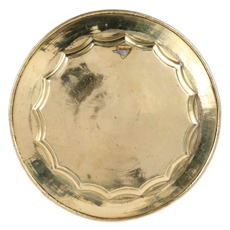 Multicolored Enamel Brass Inlaid Work Wall Hanging Plate