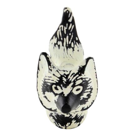Cream Fox Face Distressed Iron Cabinet Knobs
