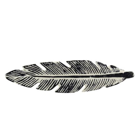 Cream Feather Distressed Iron Handles