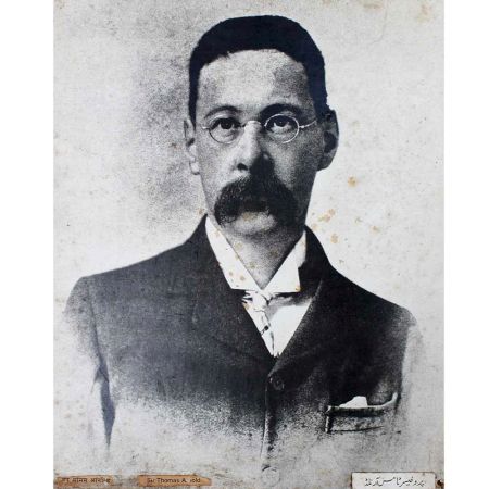 Old photograph Of Thomas Walker Arnold On Hardboard