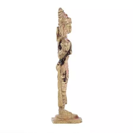 Brass Andal Devi  Statue With Parrot