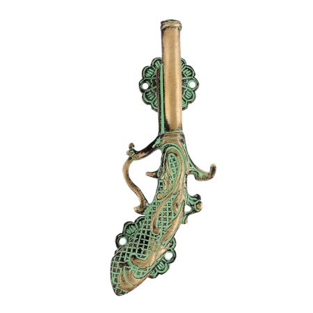 Brass Decorative Right Side Gun Shaped Door Handle