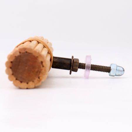 Round Stick Rattan Cabinet Knobs