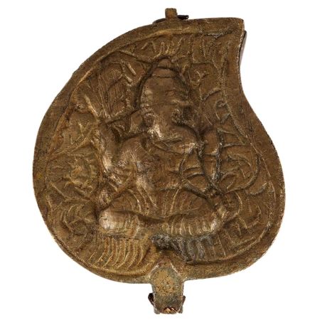 Brass God Ganesha Kum Kum Tika Box
