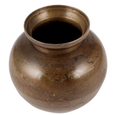 Vintage Holy Water Pot Round Plain