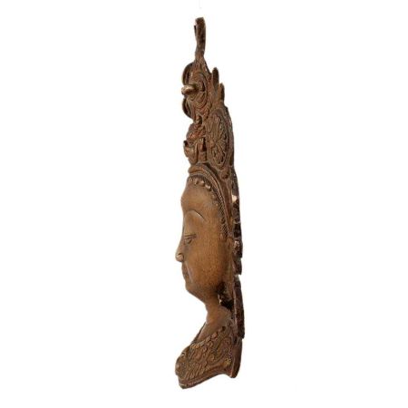 Brass Tara Face Mask Wall Hanging