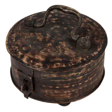 Old Brass Middle Eastern Storage Box