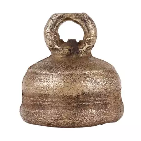 Round Decorative Brass Cowbell